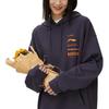 Li Ning Logo Print Solid Color Pullover Sweatshirt Unisex Sweatshirt Deep-Purple Gray AWDS535-5