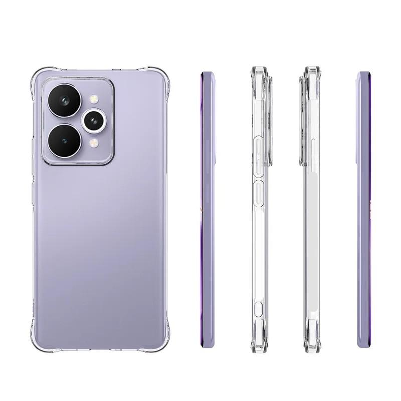 For Realme 15 Pro 5G Clear TPU Case WANLONFENG TM Series 2.0mm Phone Back Cover