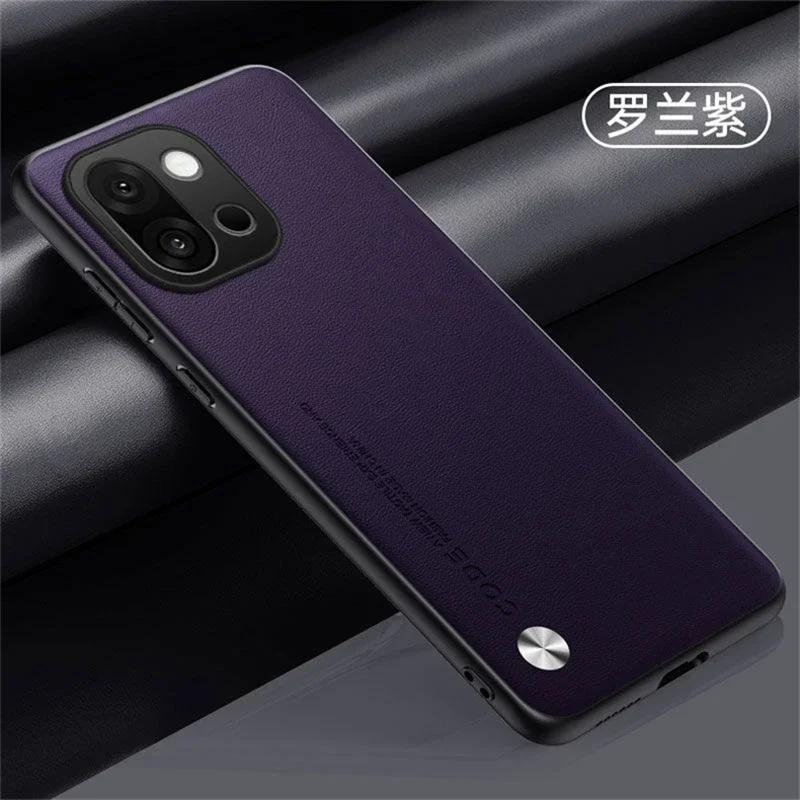 For Oneplus 15 Plain PU Leather Matte Phone Case For One Plus 15 1+15 Silicone Ultra Thin Soft Frame Shookproof Bumper Cover
