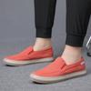 Fashion 2025 Men's Canvas Shoes Spring Summer Casual Low Top Slip On Korean Version Trend Lazy Driving Shoes BD23045
