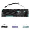 Wired Gaming Keyboard Large Print Metal Panel USB Lighted Keyboard with Backlit for Computer Laptop