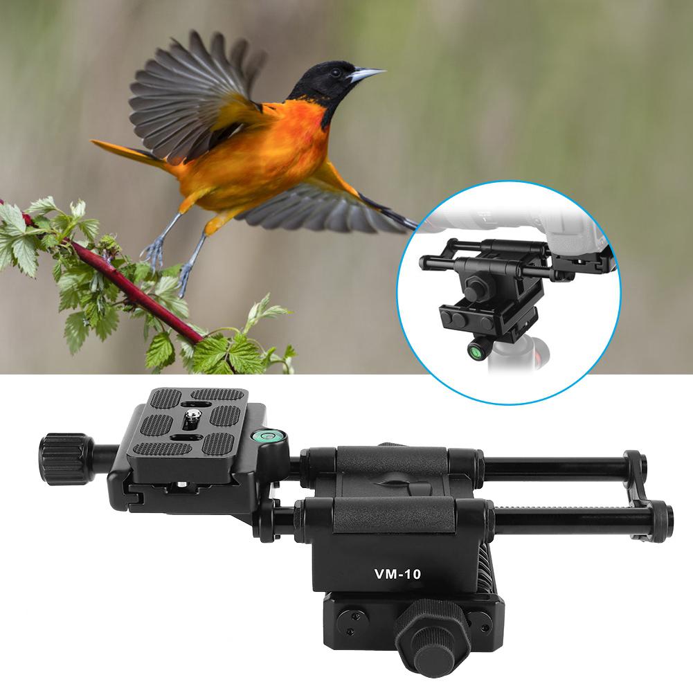 Kingjoy VM 10 Macro Camera Slider DSLR Adjusting Rail Focusing Head Adadpter Holder