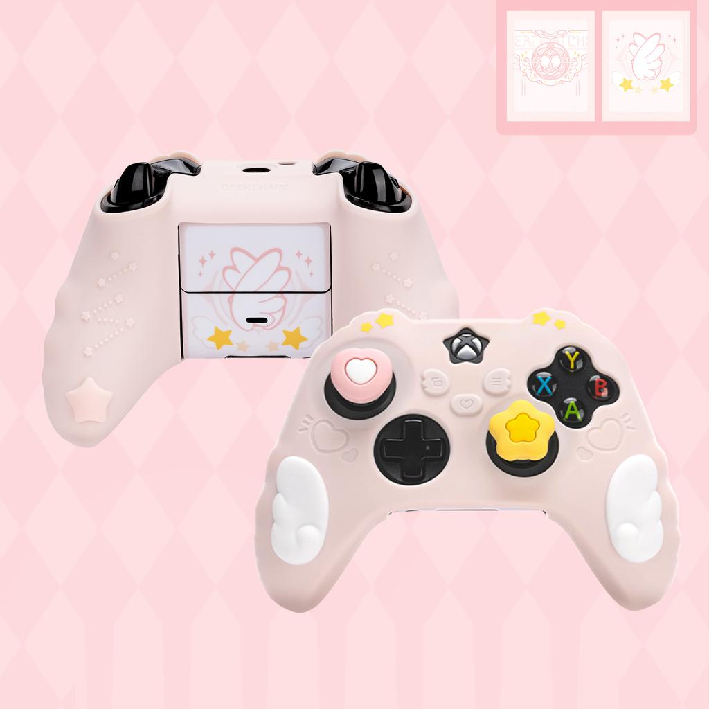 Sweet Skull Silicone Soft Protector Sticker Skin For Xbox Series X/S Game Controller Case XSX XSS Thumb Stick Grip Cap Cover