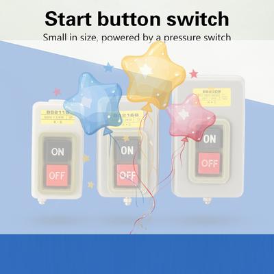 Start Button Switch AC380V Three-phase BS211B BS216B BS230B Motor Control Start Stop Switch