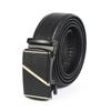 Leather Belt, Men's Automatic Buckle Crocodile Pattern Belt, Men's Belt, Fashionable Business Cowhide Belt, Men's