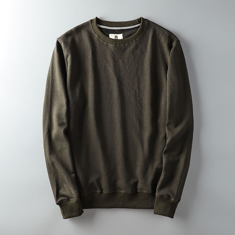 Cut Label Cattle Goods Autumn Student Ins Sports Sweatshirt Army Green XL