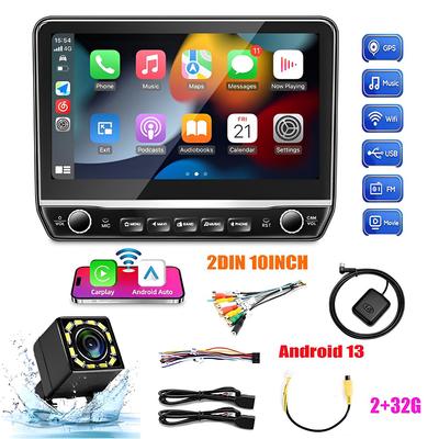 Autorádio s Androidem 13 GPS Navigace Multimediální Přehrávač Videa 10palcový IPS Carplay Stereo Hlavní Jednotka Reproduktory 2 DIN 2+32G