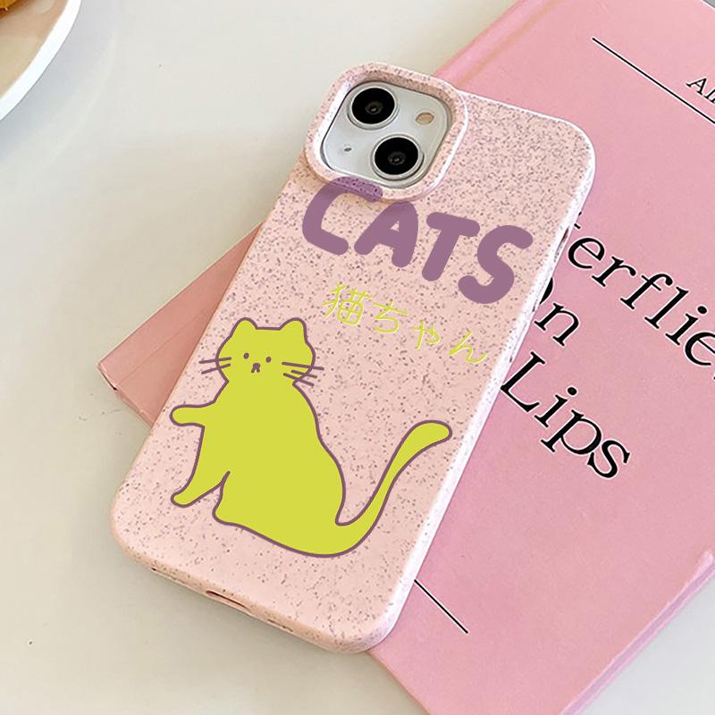 

Чехлы для мобильных телефонов iPhone 11 13 XR 15 Pro Max 12 14 Pro Max Чехол для iPhone 16 7 Plus 8 Plus XS Max Разлагаемые и экологически чистые, устойчивые к падениям iPhone 11 горячий розовый