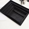 Black White Large Plastic Tray Plastic Bed Table Tray New Serving Trays  Bathroom