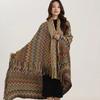 Bohemian Wavy Fringe Shawl Fashion Multifunctional Sofa Cover Blanket For Spring Autumn Shoulder Line Blanket For Office Nap