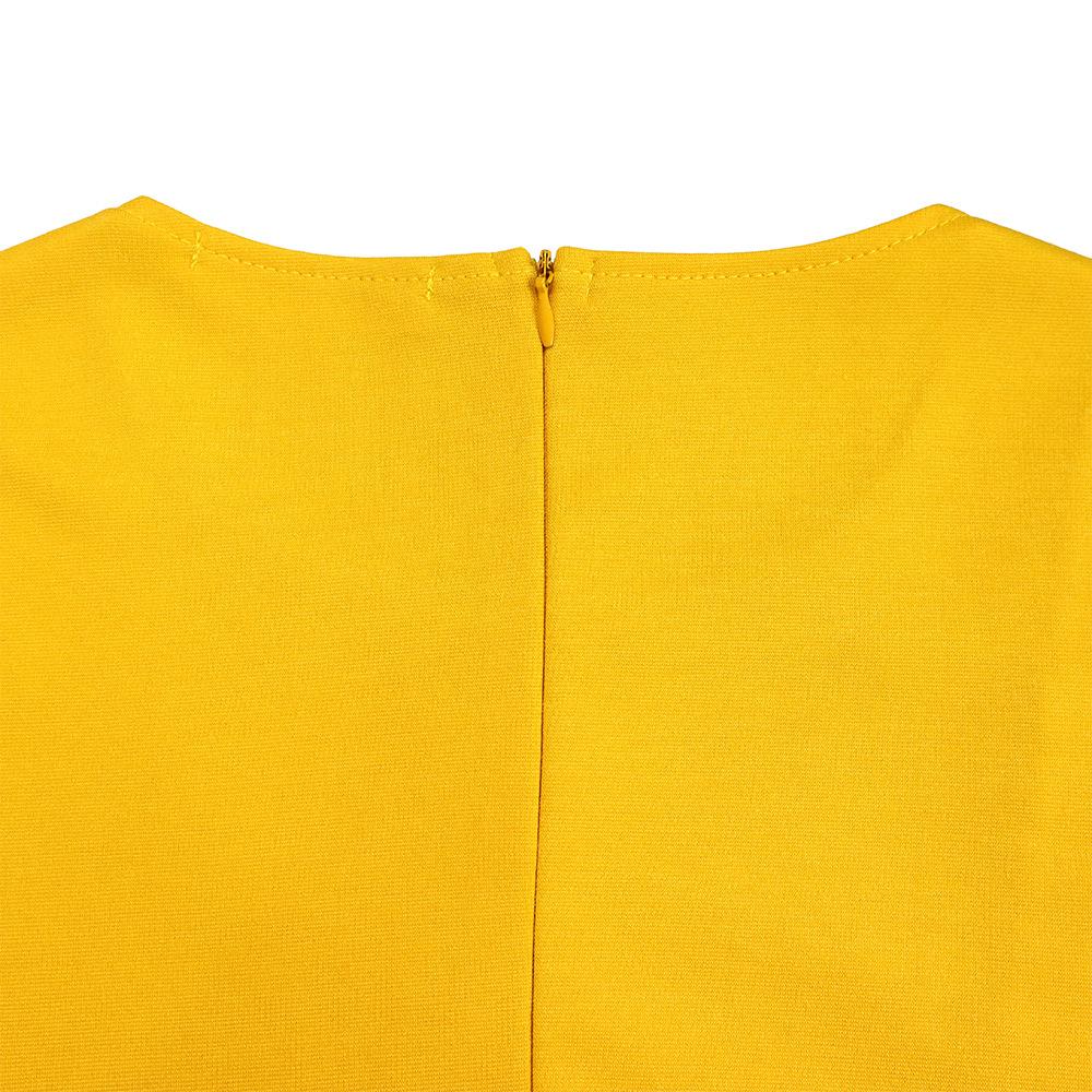 JKASHDK Women's Fashion Autumn Winter Solid Color Print Long Sleeve O-Neck High Waist Casual Dresses