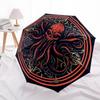 1pc Cthulhu Mandala Automatic Folding Umbrella Portable Collapsible Umbrella for All Seasons, 8-Rib Durable Construction, Perfect Gift