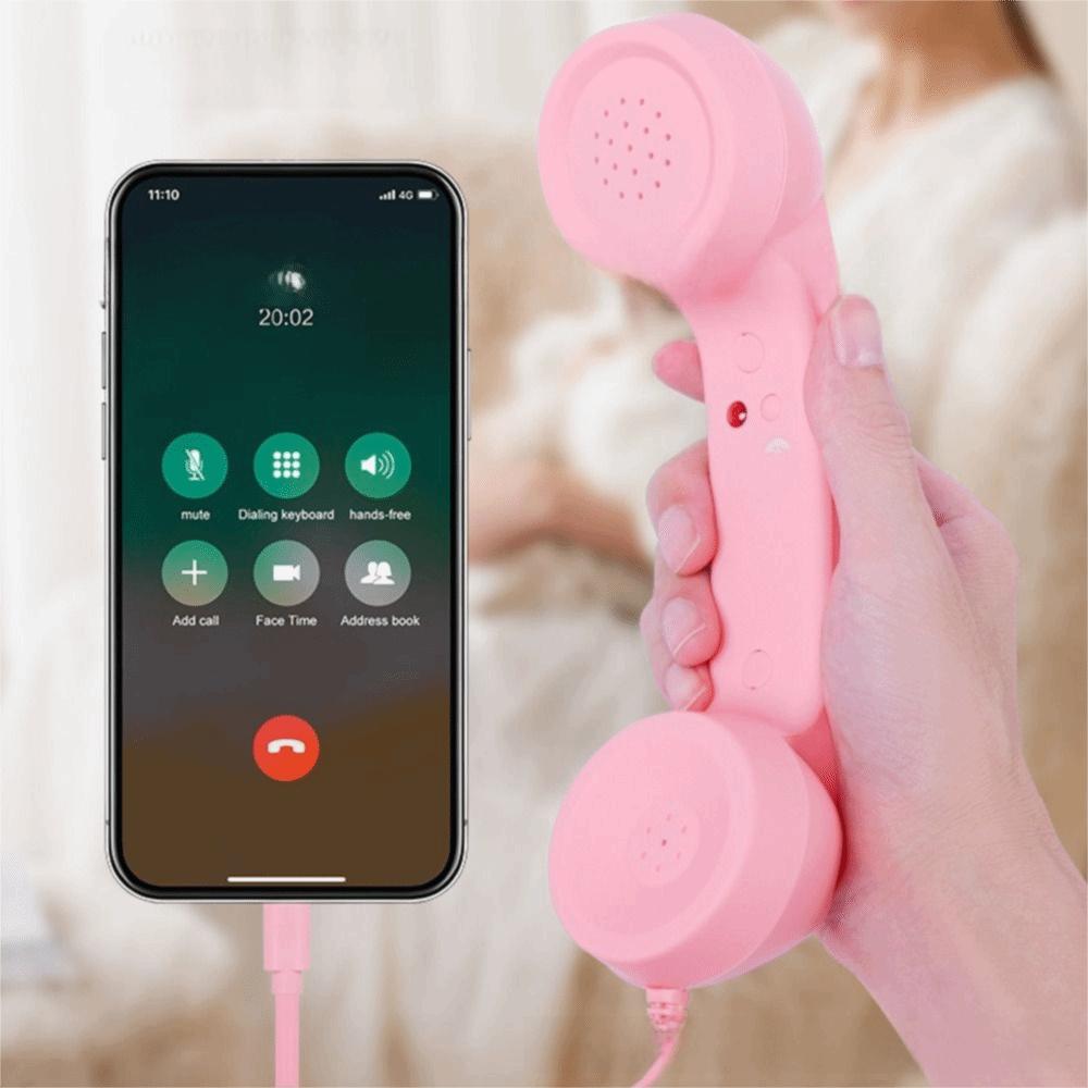 Wired Receiver Retro Telephone Handset Handheld Telephone Receiver  For Mobile Phones