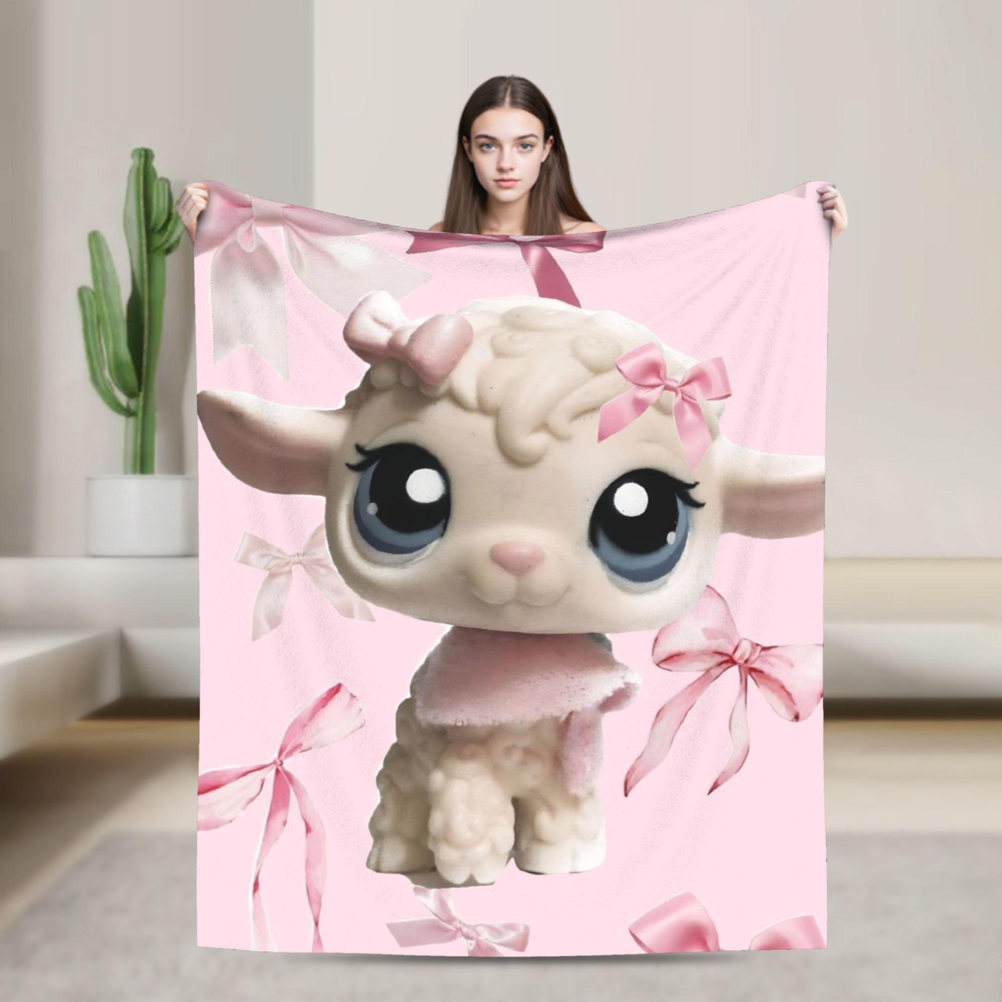 

Littlest Pet Shop Super Warm Blanket Children Plush Throw Blanket Funny Living Room Flannel Bedspread Sofa Bed Cover 75cmx90cm