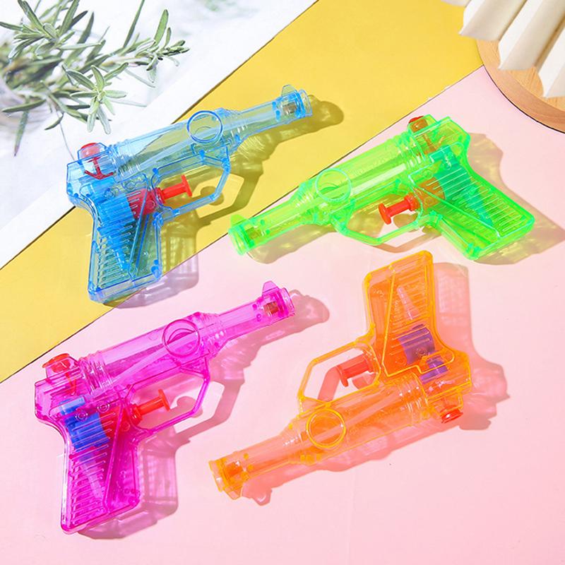 5Pcs Mini Candy Color Portable Kids Transparent Small Water Rifle Water Gun Squirt Toys Summer Children'S Gifts