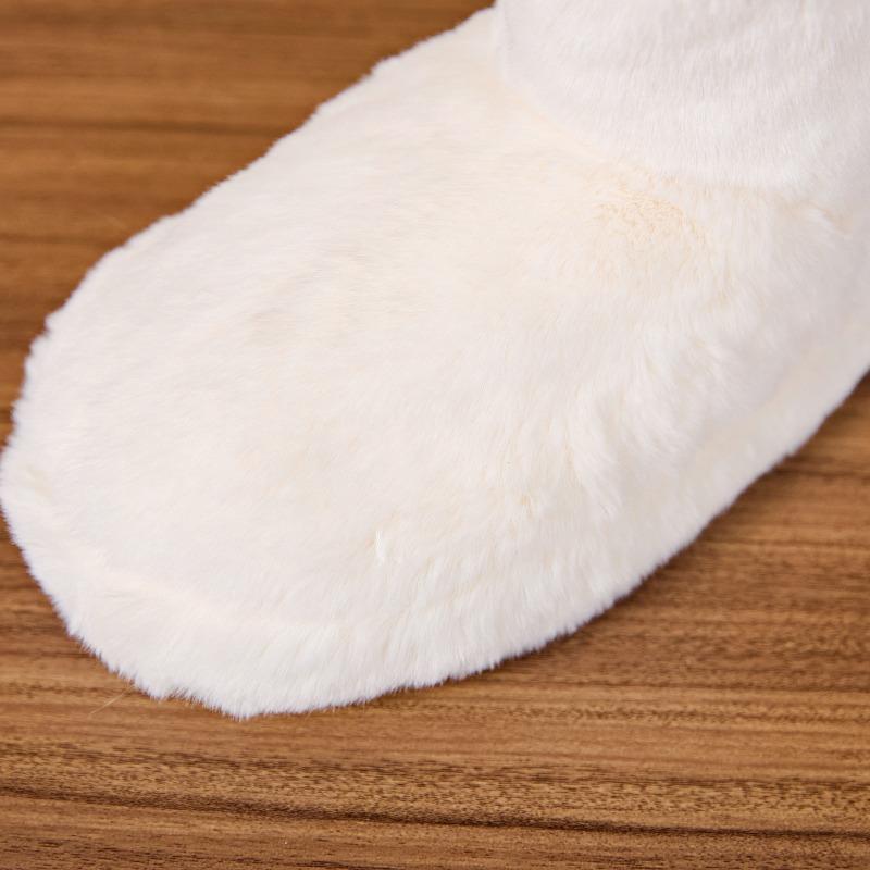 Cross-border autumn and winter new plush medium boots women's foreign trade wholesale home cotton shoes non-slip warm bag and cotton slippers