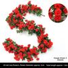 16/69Heads Artificial Rose Vine Plastic Silk Fake Plants Leaves  Home Decoration