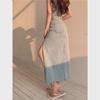 Summer 2024 Women's High Waist Slim Denim A-Line Split Skirt