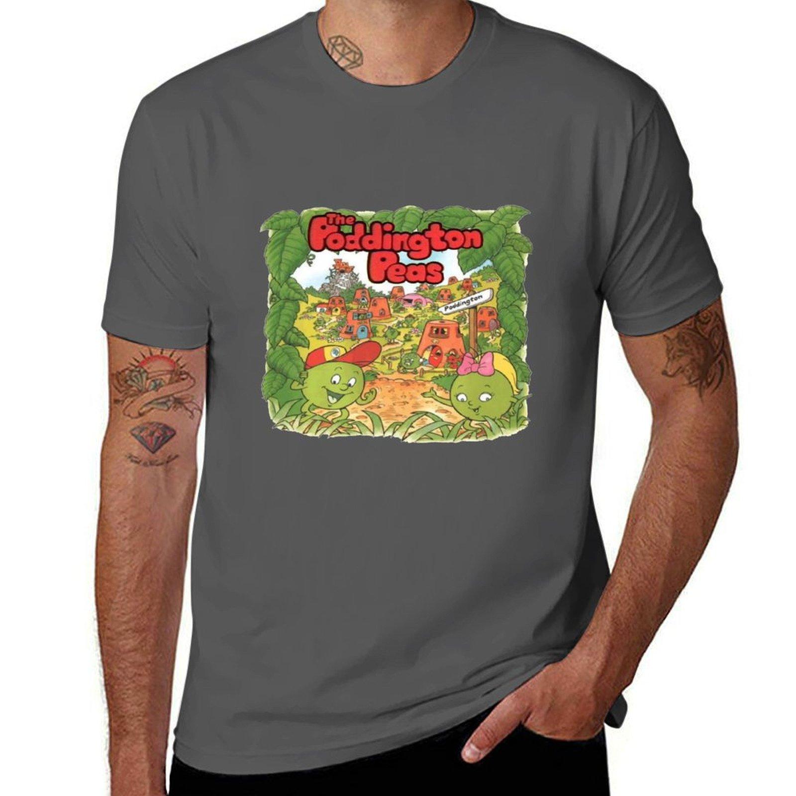 

The Poddington Peas - Retro Children s TV T-Shirt blanks funnys workout shirts for men 4XL