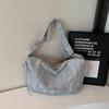 Large Capacity Bag Women's Solid Color Shoulder Crossbody Bag Student Class Commuter Hobo Bag