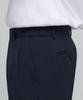 Musinsa Standard Wide Hidden Banding Crop Slacks [Navy]
