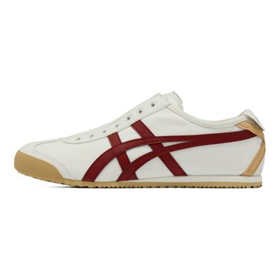 Mexico 66 Slip-On Fashion Comfortable Classic Versatile Lifestyle Casual Shoes Unisex Sneaker Off-White Deep-Red 1183A360-131