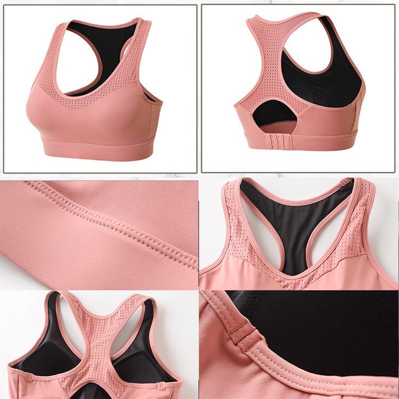Women's High Strength Sports Bra Shockproof Running Gather Plus-size Mm Bra Large Sports Bra Wear Vest Yoga Bra Outside The Gym