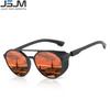 Jsjm  New Fashion Mens Polarized Sunglasses Luxury  Designer Round Classic Driving Fishing Sun Glasses Eyewears Uv400