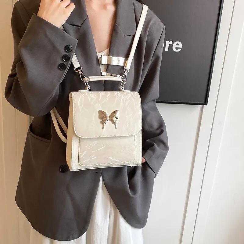 Rucsacuri de designer de lux, modă nouă, pentru femei, rucsacuri mini dulci și versatile cu fluturi, genți de umăr la modă pentru femei