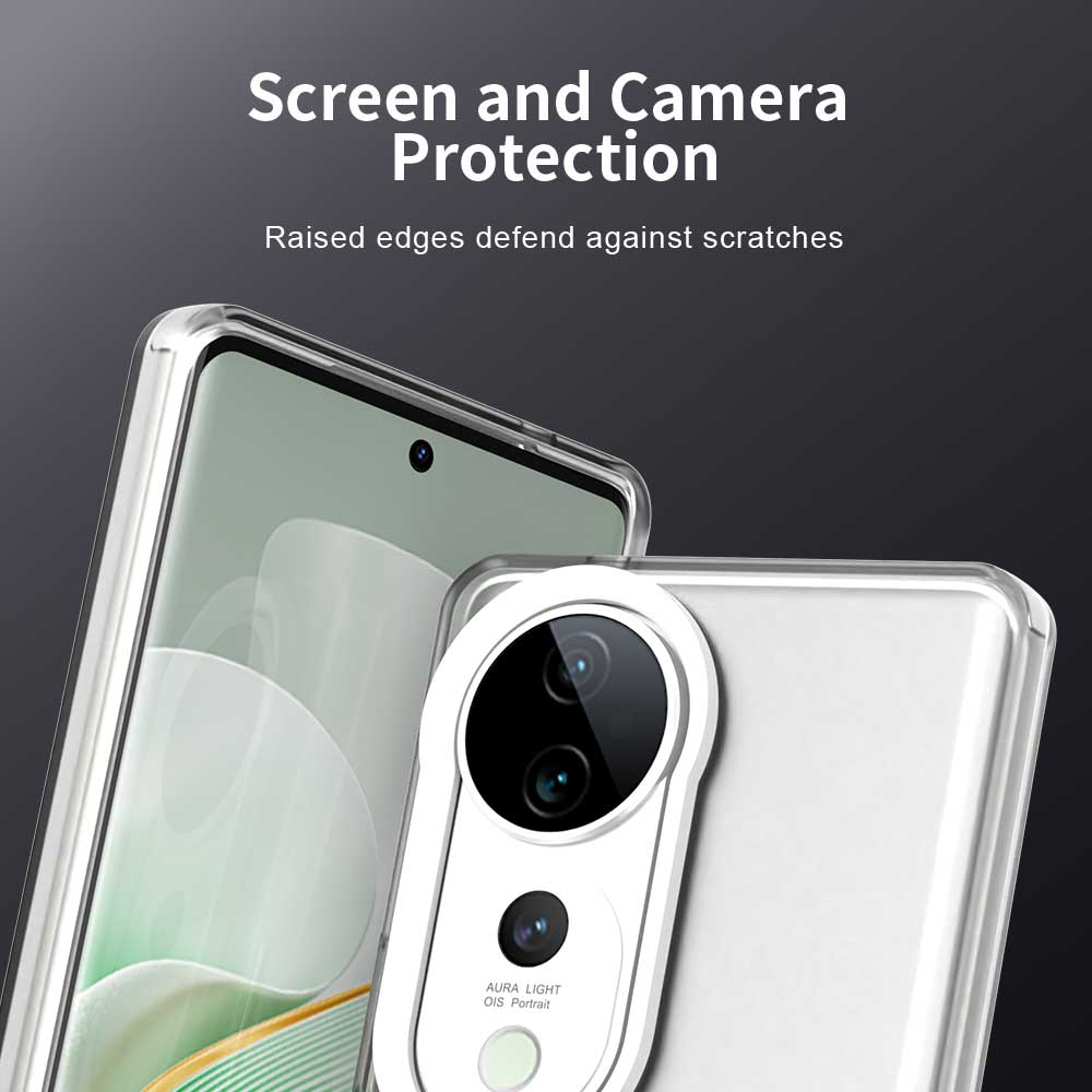 Frosted Case For Vivo V40 Cover Vivo V40 Fundas Coque Matte Translucent PC TPU Edge Back Phone Phone Bumper Vivo V40
