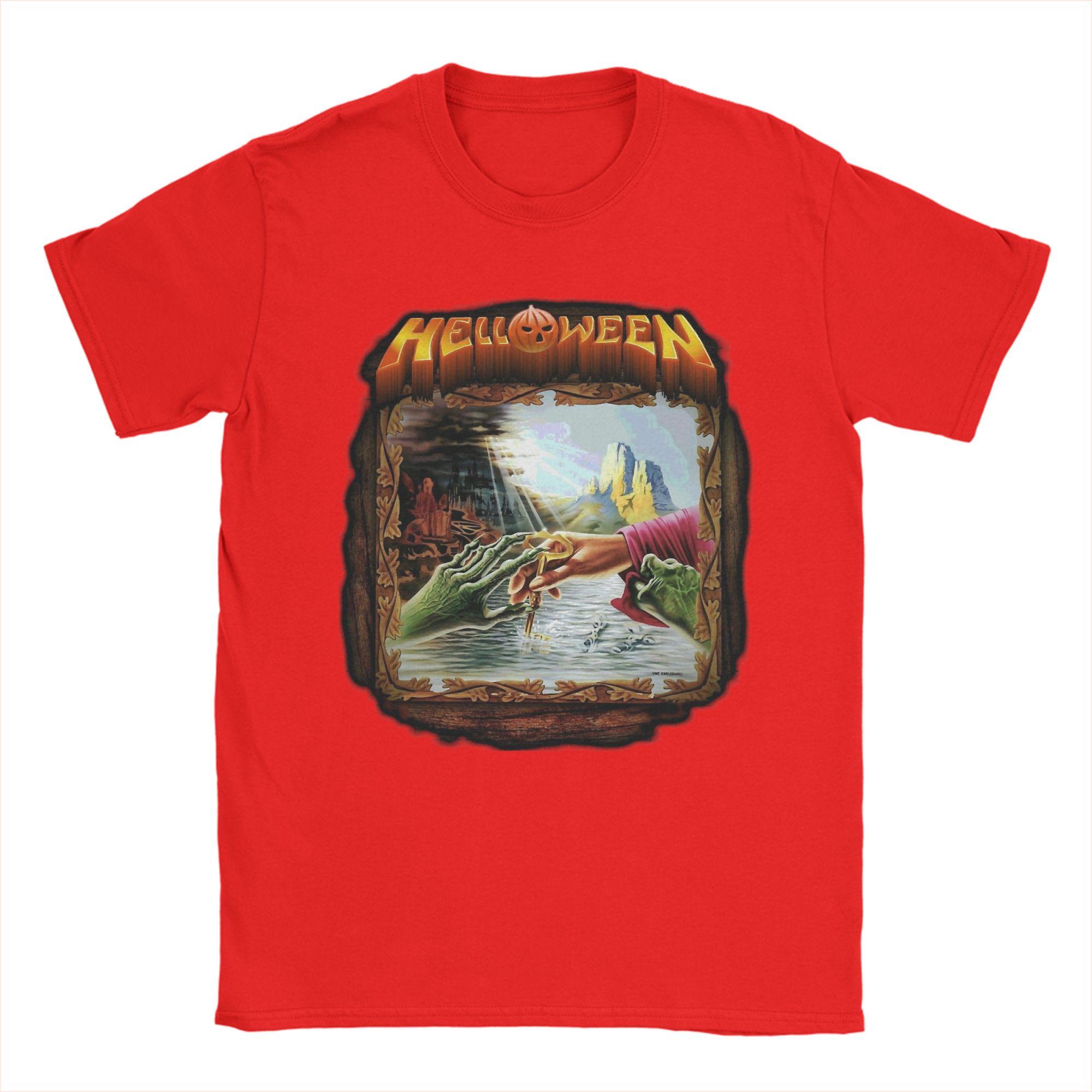 

Helloween is a Power Metal TShirt Summer Y2K Basic TShirts Cotton Hip Hop Tee Shirt For Male Design Top Tees S
