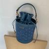 Summer New Trend Bucket Cylinder Bag Niche Storage Portable Shoulder Messenger Bag