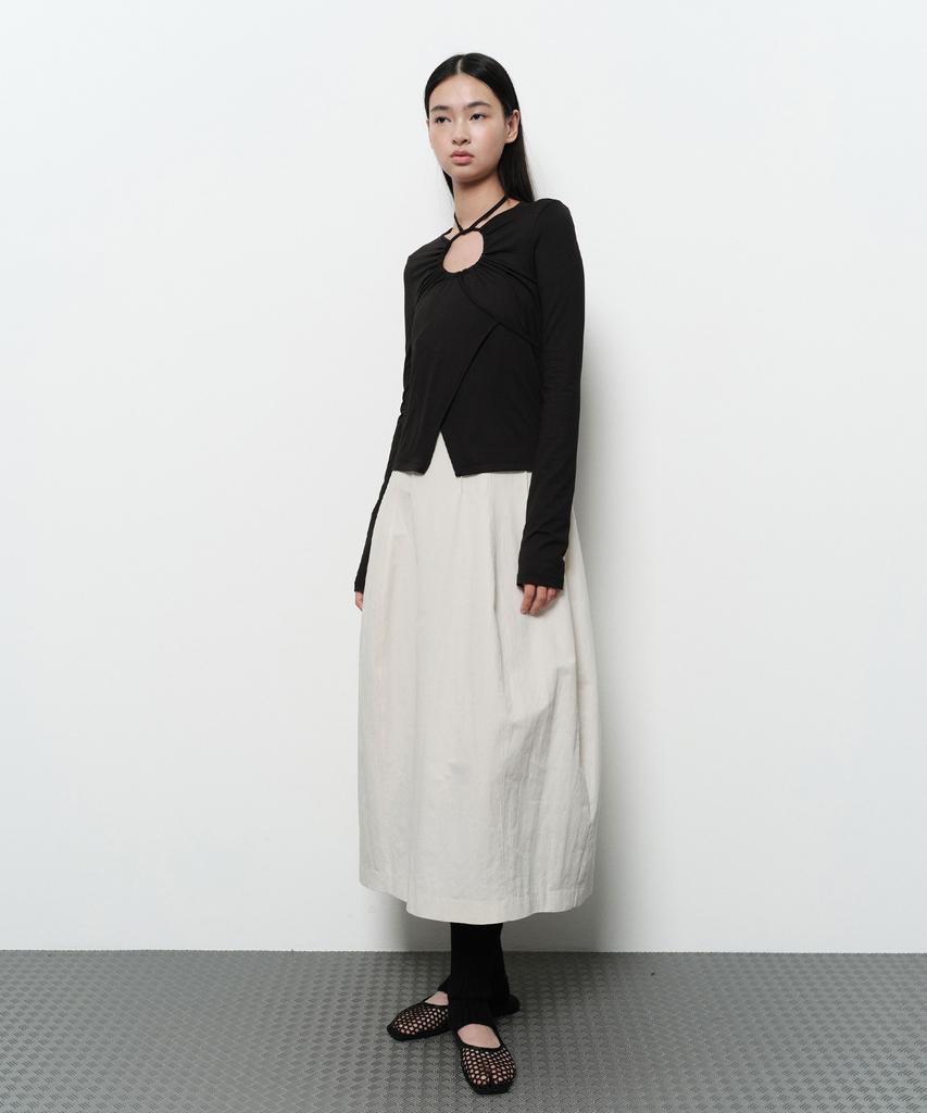 Daiaegeuneol String Wrap Top (Black)