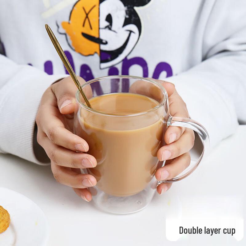 Qitai Double-Layer Glass Mug Set