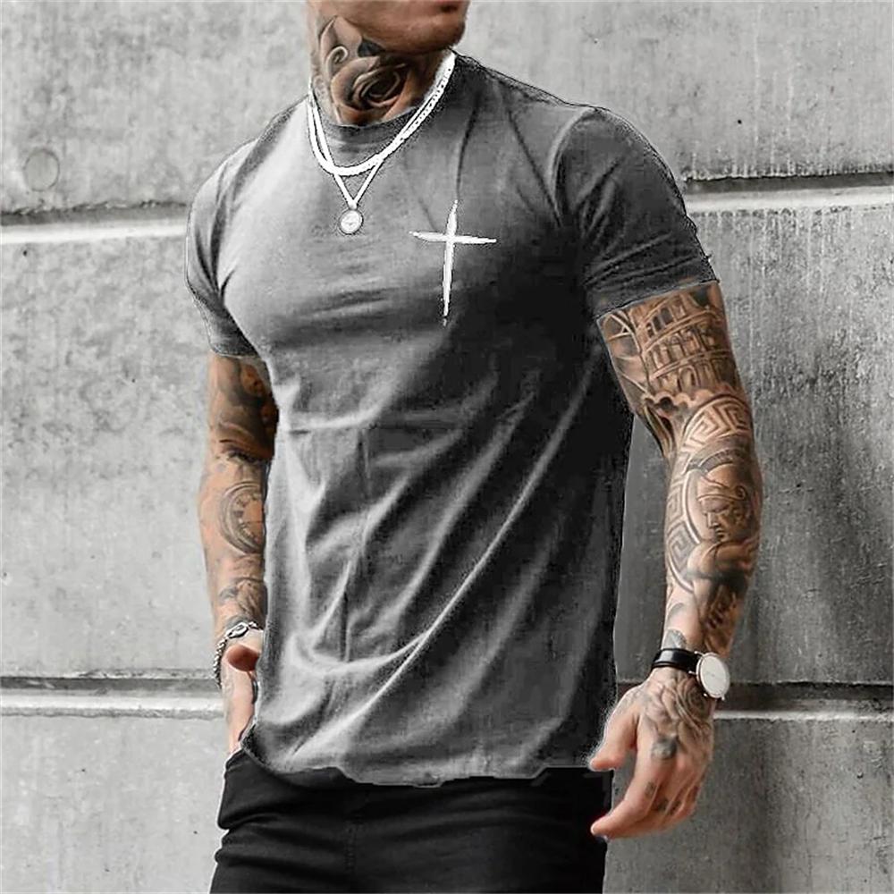 Men's T-shirt Summer 3D Printed Short Sleeve Top Fashion Hip Hop T-shirt Men's Clothing