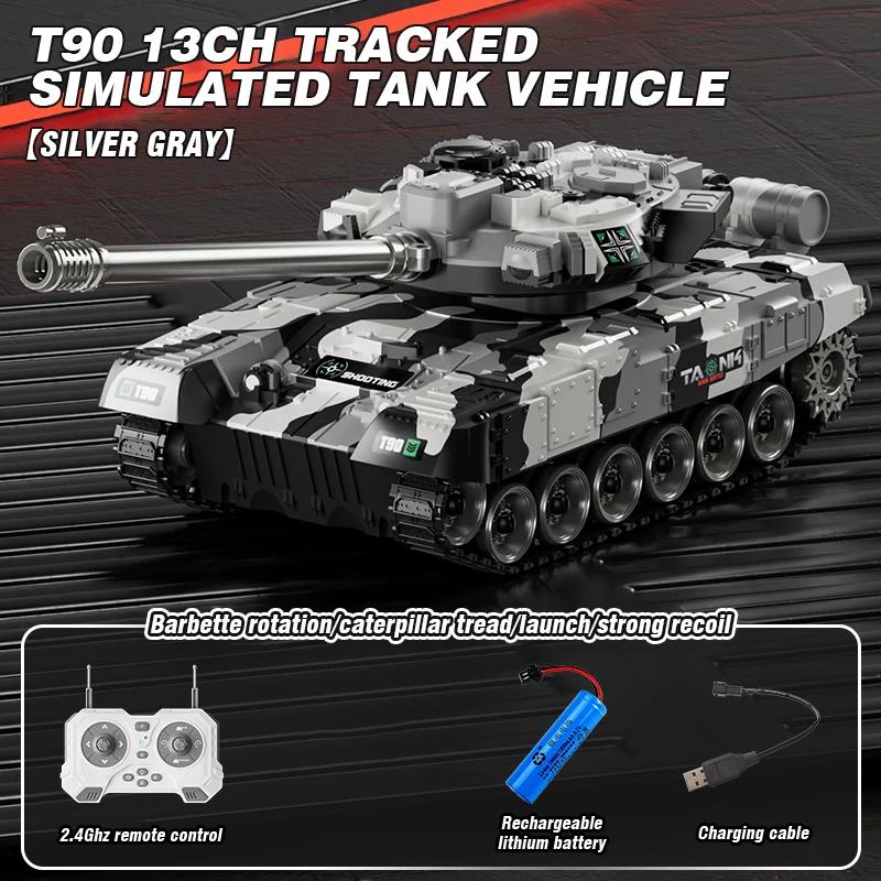 Non-Toxic Remote Control Tank 13 Channel Rc Tracked Truck Electric Car Battle App Controlled Machine Children'S Toys For Kids Children Gifts