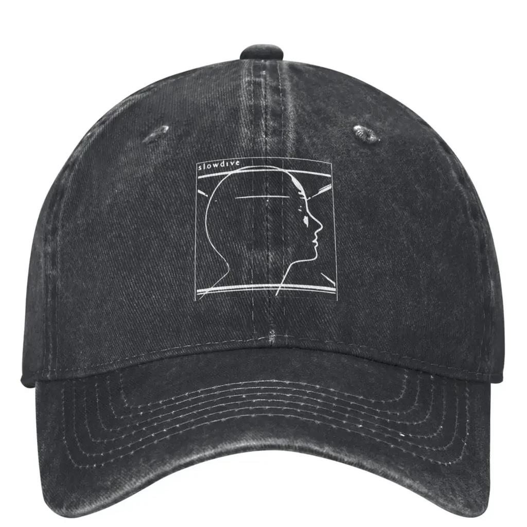 Slowdive Merchandise Baseball Cap Rock Band Unisex Teens Sunscreen Hip Hop Hats Summer Casual Hiking Fishing Snapback Cap