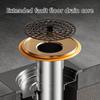 Extended Floor Drain Cores Antiodor Drainer Shower Strainer Cover AntiBlocking Round Floor Strainer Hair Catcher