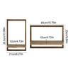 Wall Mounted Shelves 2 Pieces Set Floating Shelves Lightweight Mounting Brackets For Greenery Trophies Vases Decorations Photos