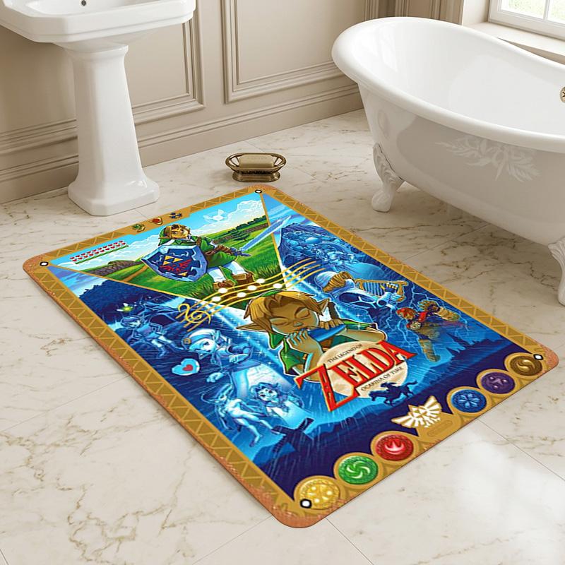 Legend Zelda Living Room Nonslip Area Rug Soft Carpet For Bedroom Game Playroom Sofa Office Home Decor Doormat Christmas Gift C9302677