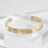 BONBEAU Smile Line Up Open Gold Bangle Bracelet