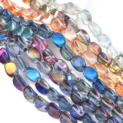 10 stuks/zak 9x12mm Speciale Glanzende Kleuren Kristalglas Bedelkralen voor DIY Sieraden Maken