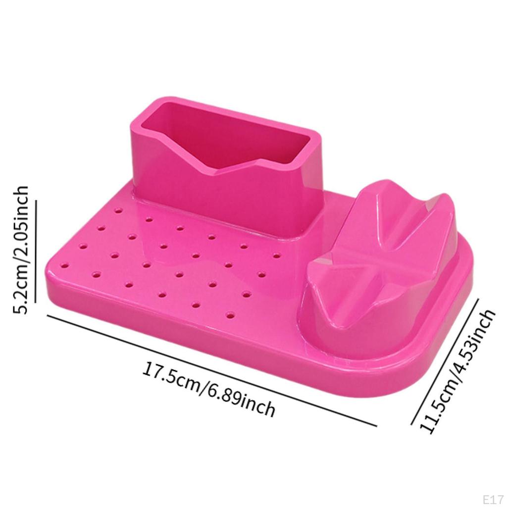 Nagelkunst Polieren Schleifen Organizer 20 Löcher Fräserhalter Maniküre Werkzeugkoffer Große Kapazität