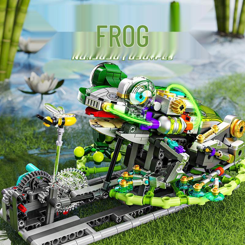 

13058 Mechanical Frog Insect Model: Educational Building Blocks Toy for Boys