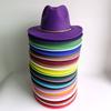Deep Purple Fedora Felt Hat Men'S And Women'S Universal Solid Color Fedora Hat Women'S  Wide Brim Classic Jazz Hat Church Hat