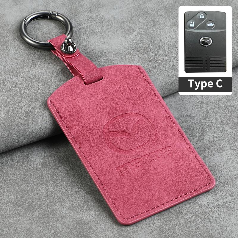 Leather Car NFC Cards Key Bag For Mazda 2 3 6 Atenza Axela Demio CX5 CX-3 CX7 CX9 2015 2016 2017 2018 2019 Auto Keychain