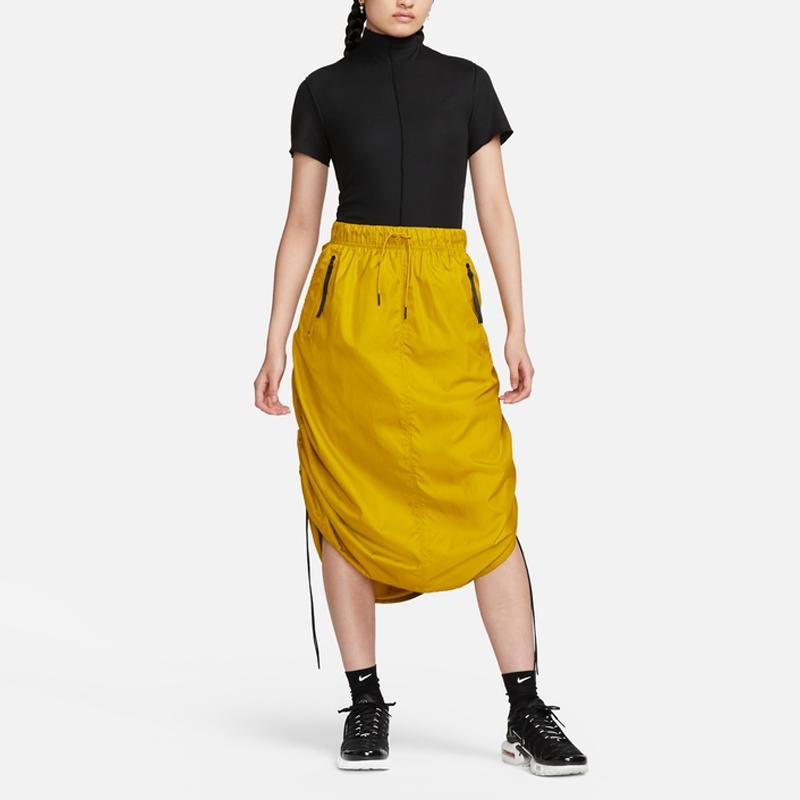 Nike Dri-Fit Tech Pack Adv Half High Neck Pullover Casual Round Neck Short Sleeve Drop Shoulder T-Shirt Women T-Shirt Black DQ6676-010