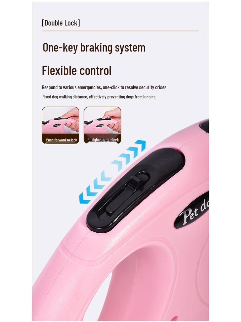Automatic Retractable Dog Leash for Small To Large Breeds