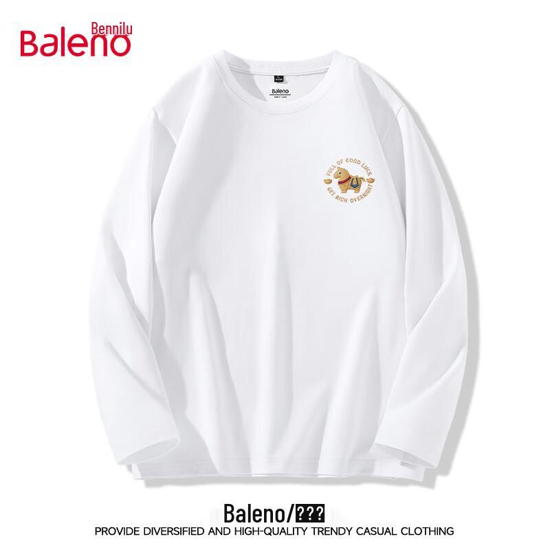 Baleno Men's 2026 Year of the Horse Red Pure Cotton Long Sleeve T-Shirt
