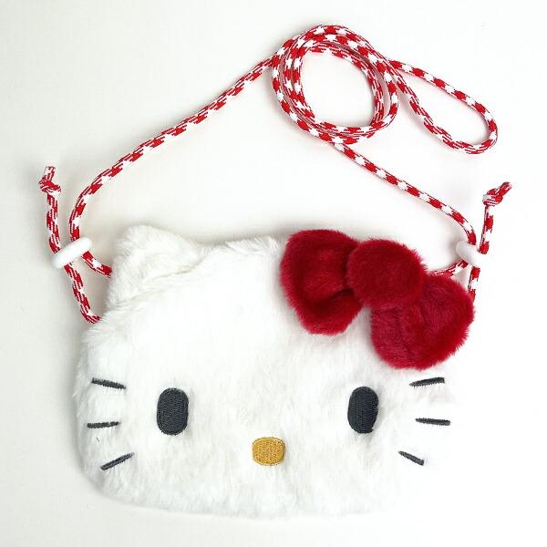 Sanrio Hello Kitty Plush Sacoche Shoulder Bag Red